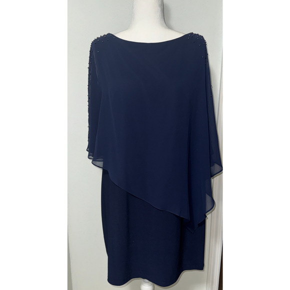 DJ Jaz Womens 16 Sheath Dress Embellished Formal Special Occasions Wedding Guest - Picture 2 of 8